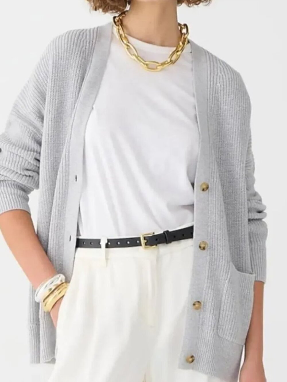J Crew Cashmere Cotton Cardigan